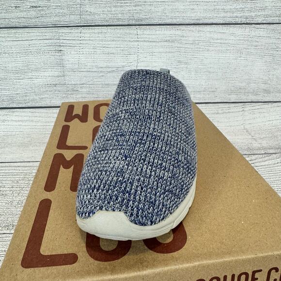 Woolloomooloo Unisex Mudgee Merino Wool Blue Multi Slip On Shoes Size 11.5/12 - Picture 4 of 12